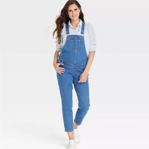 🌹2XHP-Isabel Maternity Overalls by Ingrid& Isabel Blue Denim Overalls/Size 6